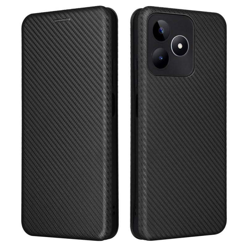 Flip Cover Realme C53 / C51 Fibre Carbone