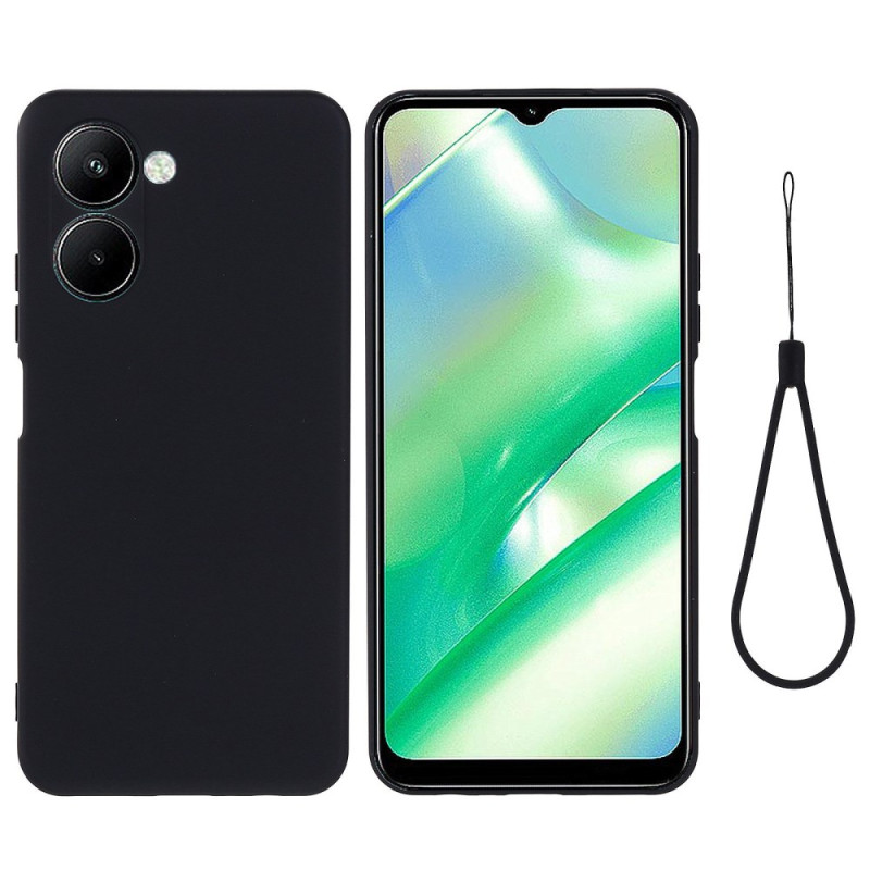 Coque Realme C33 2023 / C33 Silicone Liquide à Lanière