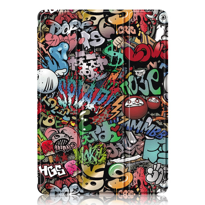 Smart Case Samsung Galaxy Tab S10 Plus / S9 Plus Dos Transparent Graffiti