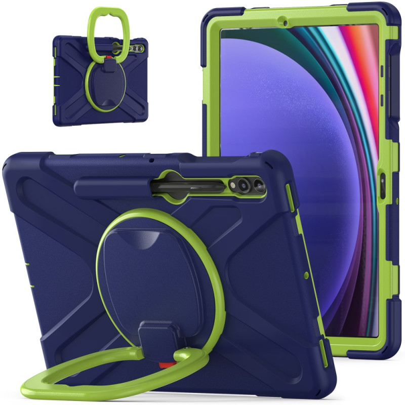 Coque Samsung Galaxy Tab S10 Plus / S9 FE Plus /S9 Plus/S8 Plus/S7 Plus/S7 FE Multifonctions Support Rotatif et Poignée