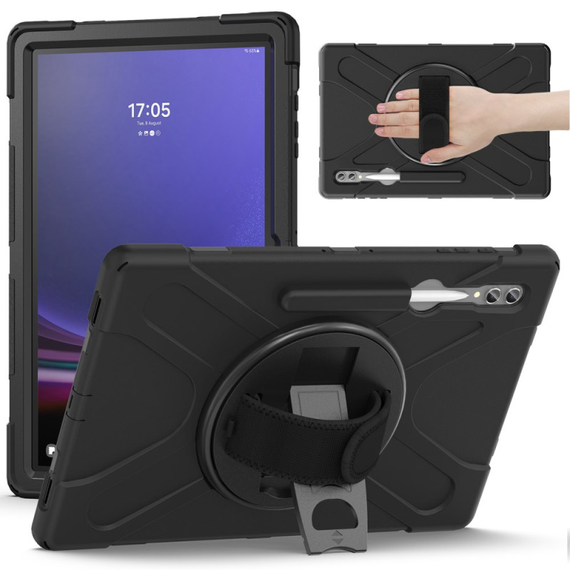 Coque Samsung Galaxy Tab S10 Ultra / S9 Ultra / S8 Ultra Triple Protection Sangle et Support