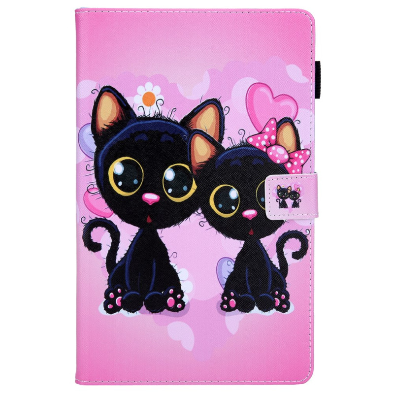 Housse Samsung Galaxy Tab A9 Deux Chats