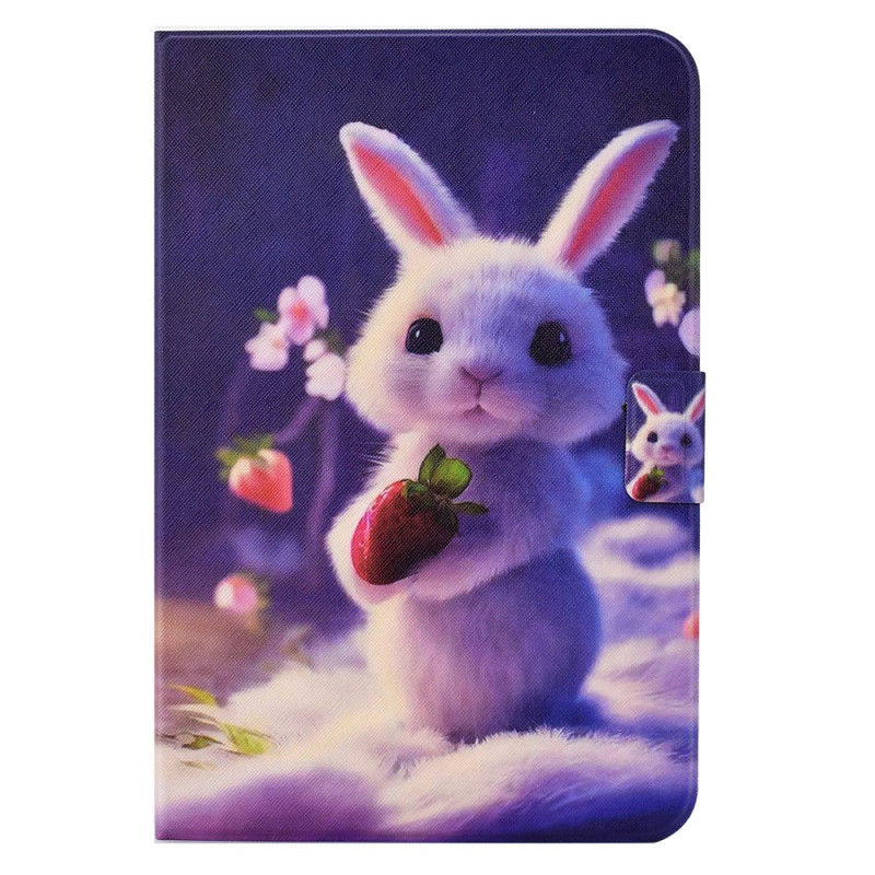 Housse Samsung Galaxy Tab A9 Lapin et Fraise