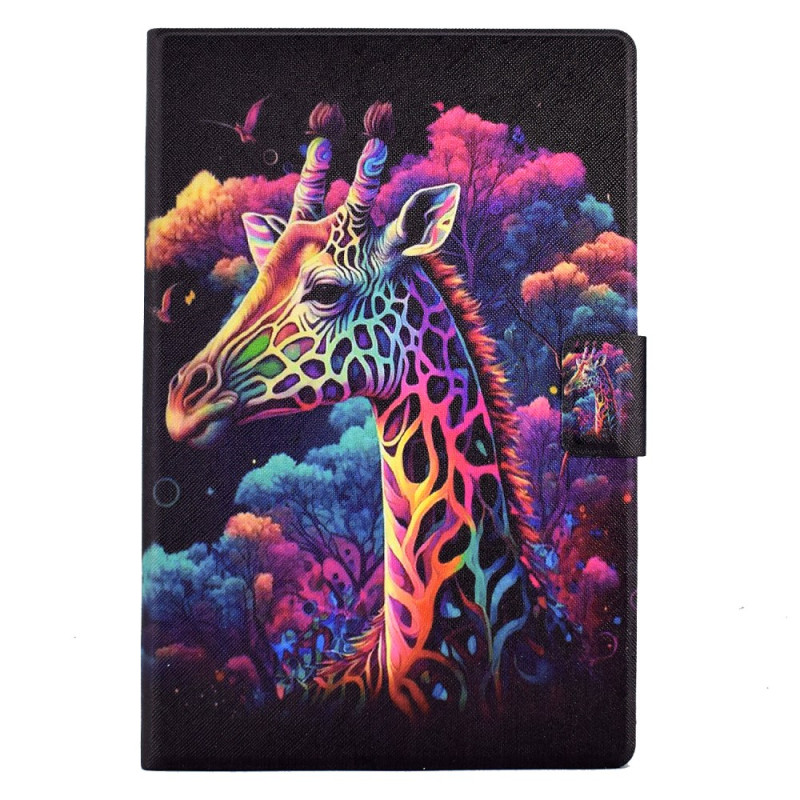 Housse Samsung Galaxy Tab A9 Plus Girafe Colorée