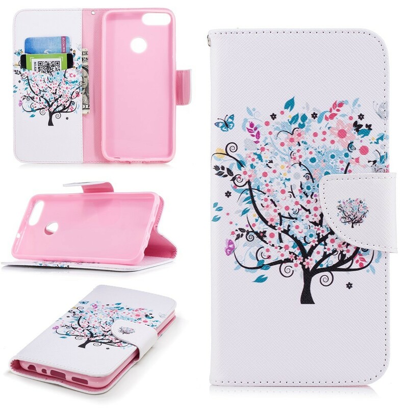 Housse Huawei P Smart Flowered Tree