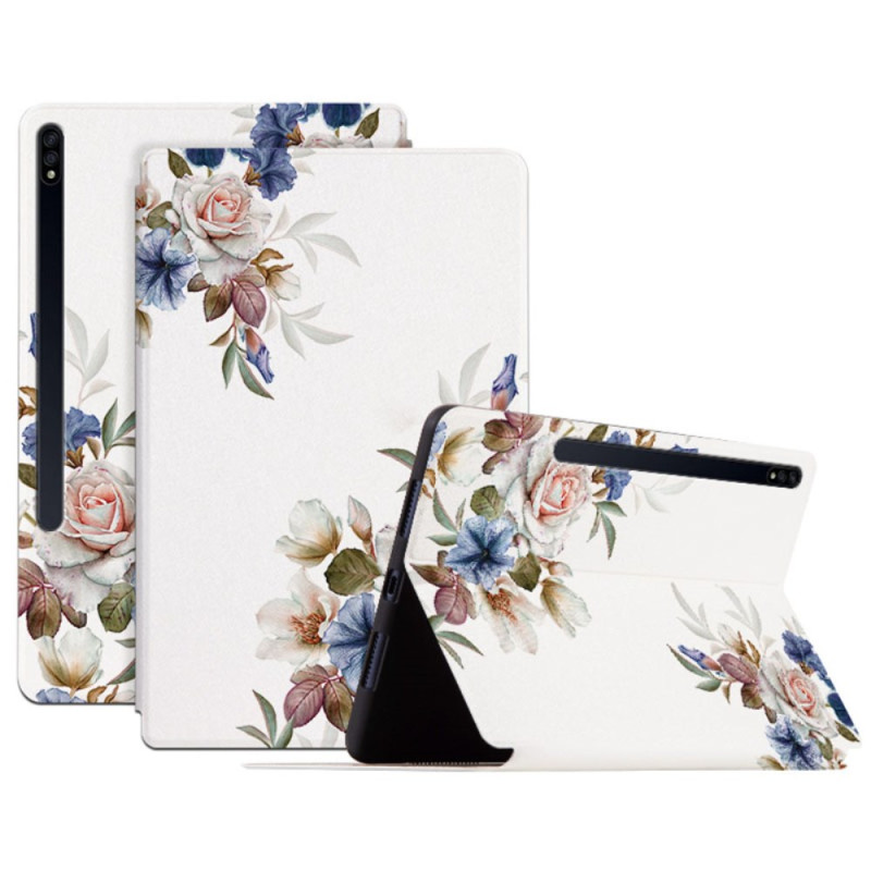 Housse Samsung Galaxy Tab S8 / S7 Florale