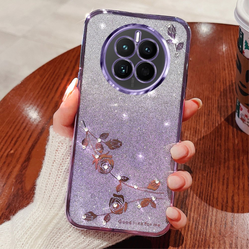 Coque Realme 12 Pro / 12 Pro Plus Fleurs et Strass