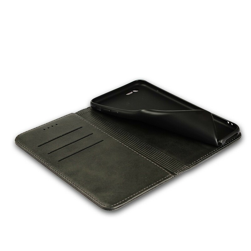 Flip Cover iPhone 8 / 7 Premium Simili Cuir Coutures