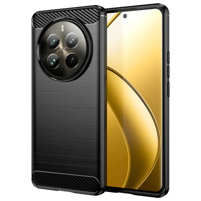 Coque Realme 12 Pro / 12 Pro Plus Fibre Carbone Brossée