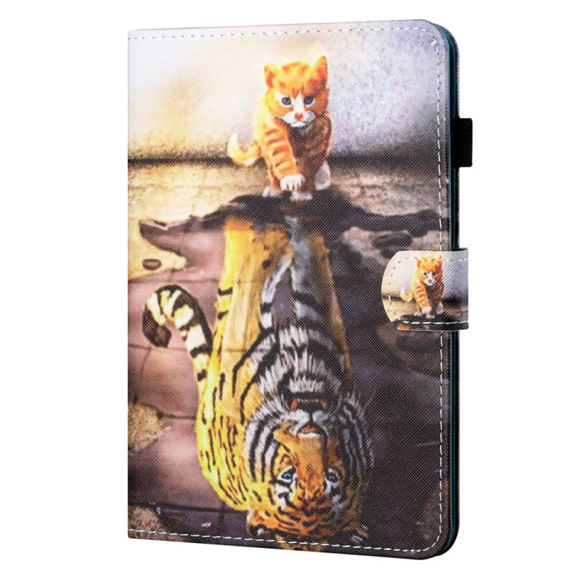 Housse Samsung Galaxy Tab A8 (2022) / (2021) Chat et Tigre