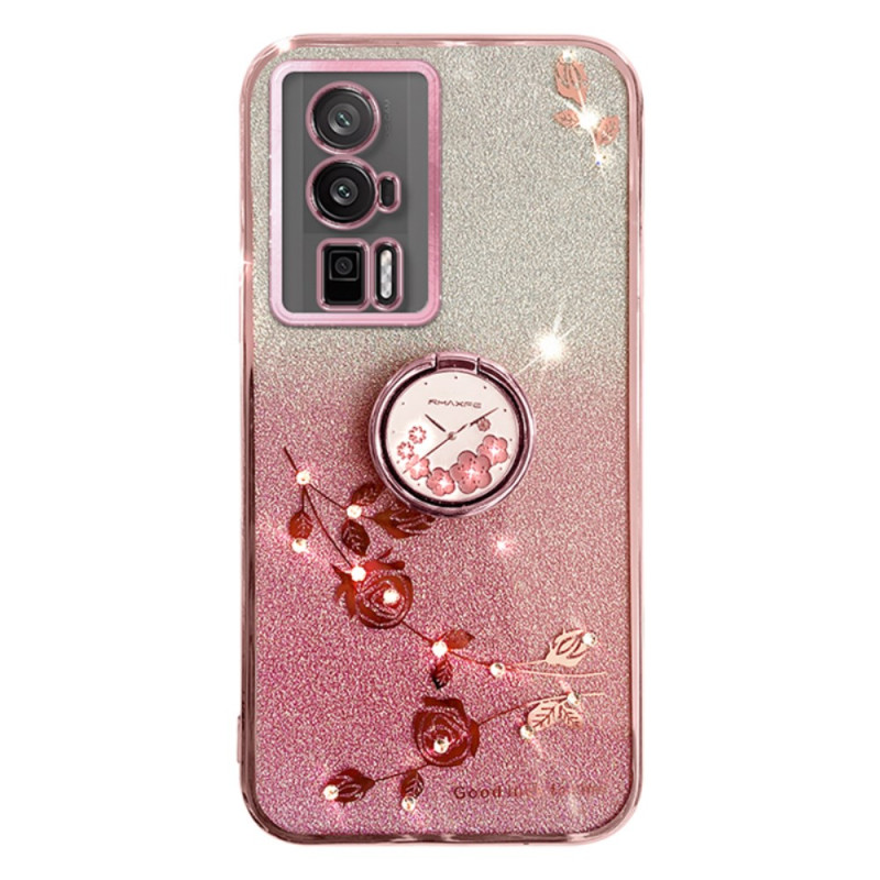 Coque Xiaomi Poco F5 Pro Paillettes et Strass Support KADEM