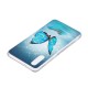 Coque Huawei P20 Papillon Bleu Fluorescente