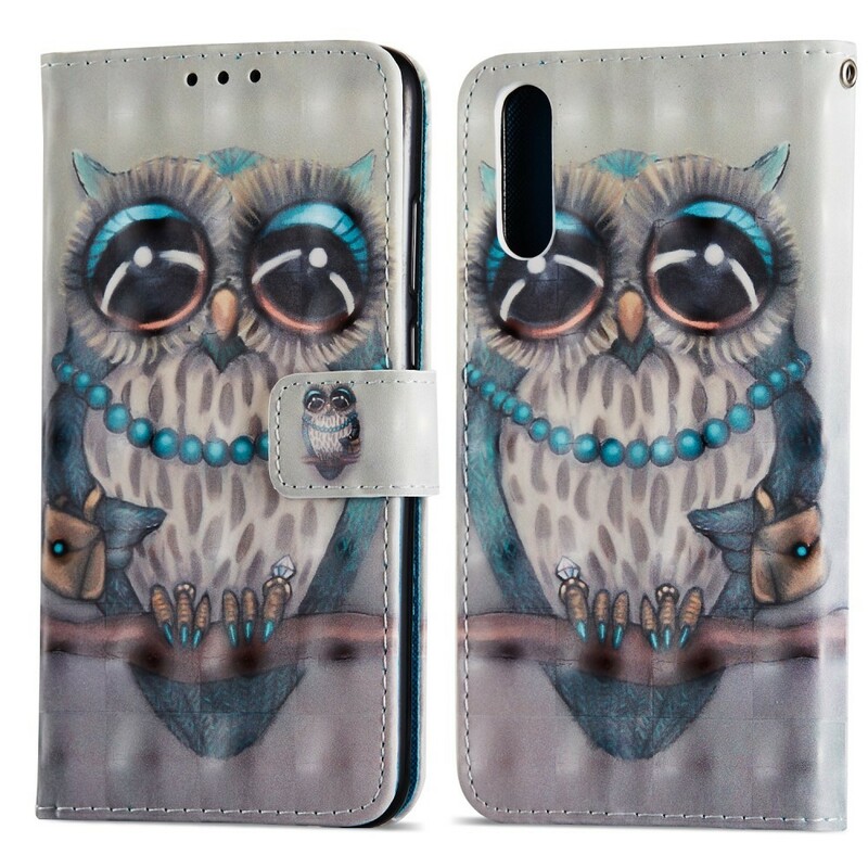 Housse Huawei P20 Miss Hibou 3D