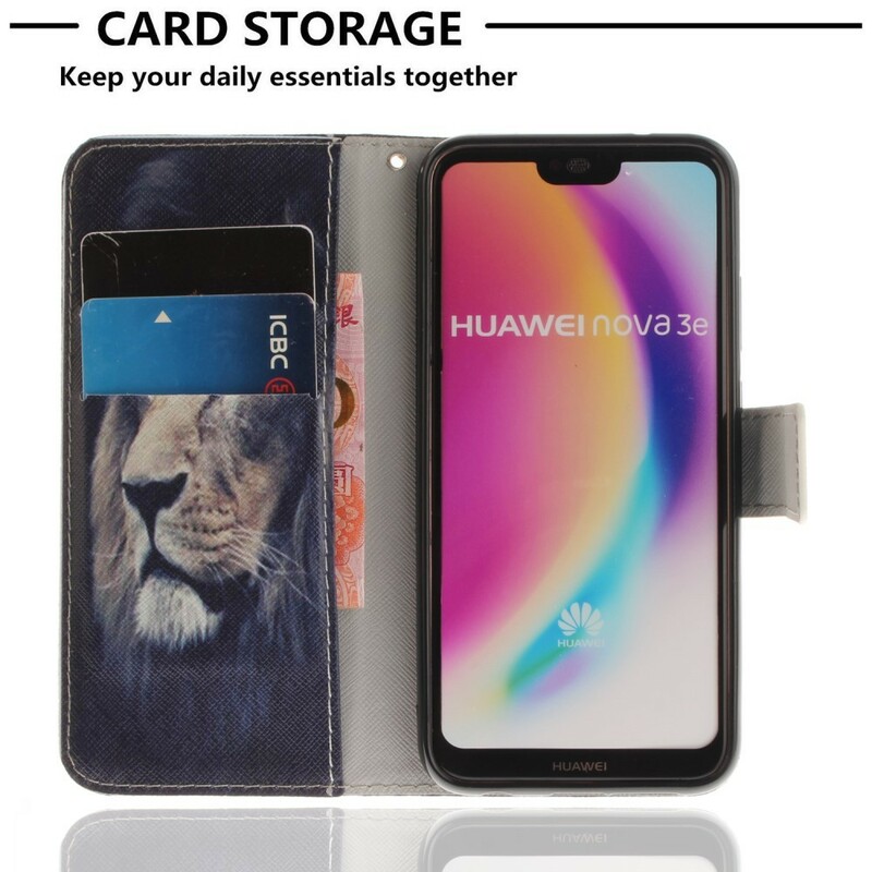 Housse Huawei P20 Lite Dreaming Lion