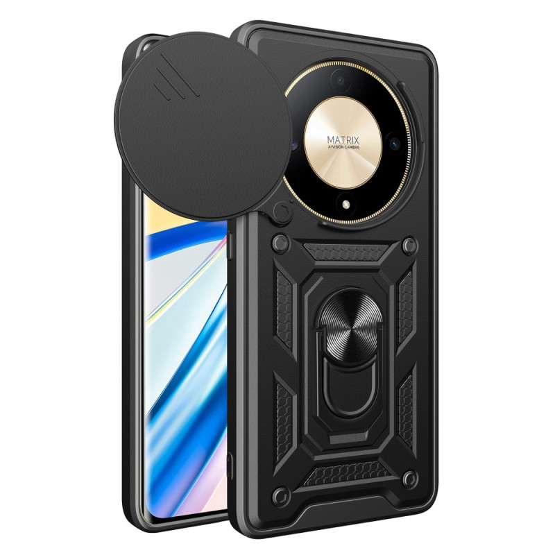 Coque Honor Magic 6 Lite / X9b Protection d'Objectif Coulissante et Anneau-Support