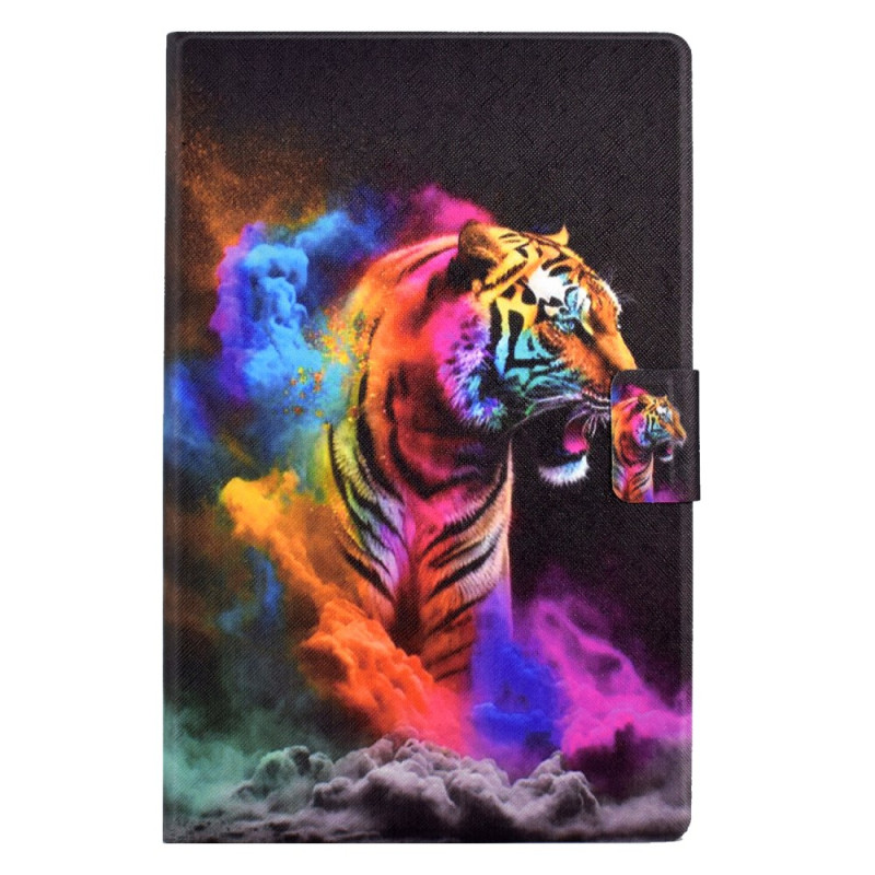 Housse Samsung Galaxy Tab A7 Lite Tigre Coloré