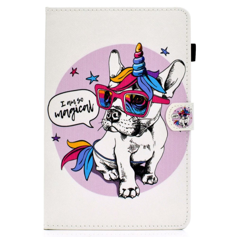 Housse Samsung Galaxy Tab A7 Lite Chien Licorne