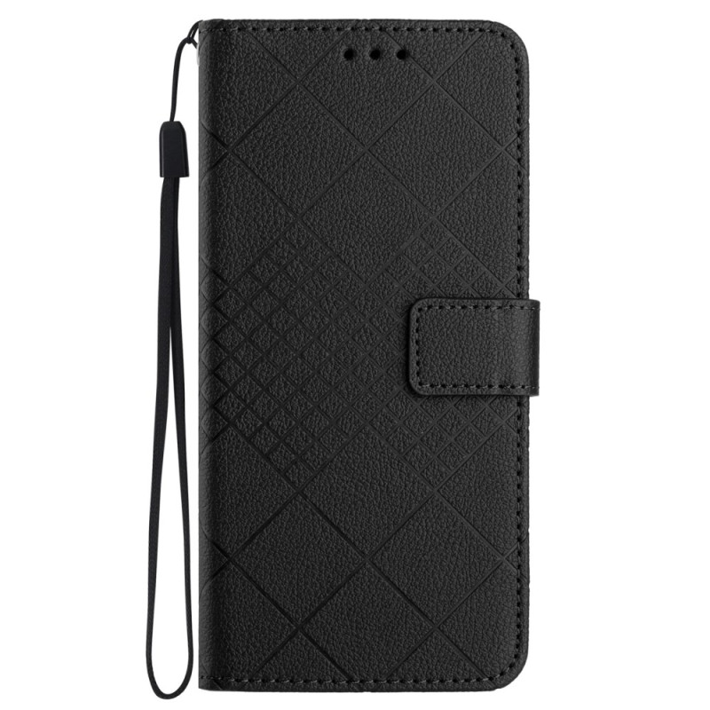 Housse Honor X7b / 90 Smart Texture Litchi Motif Losanges 