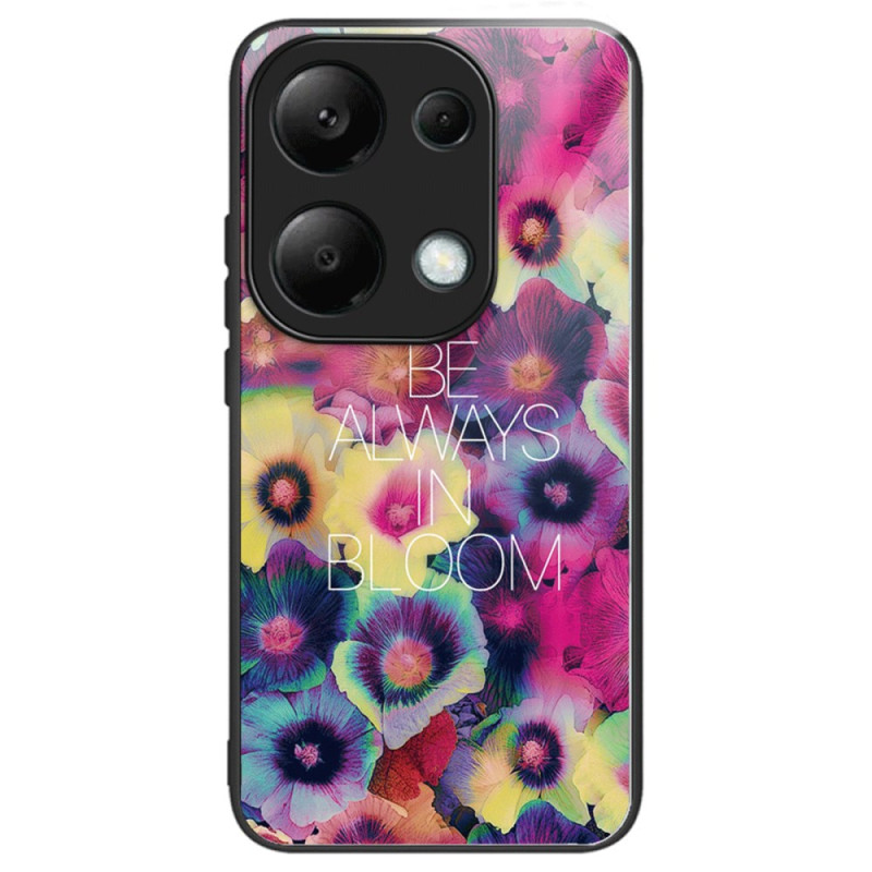 Coque Xiaomi Redmi Note 13 Pro 4G / Poco M6 Pro 4G Verre Trempé Fleurs Colorées