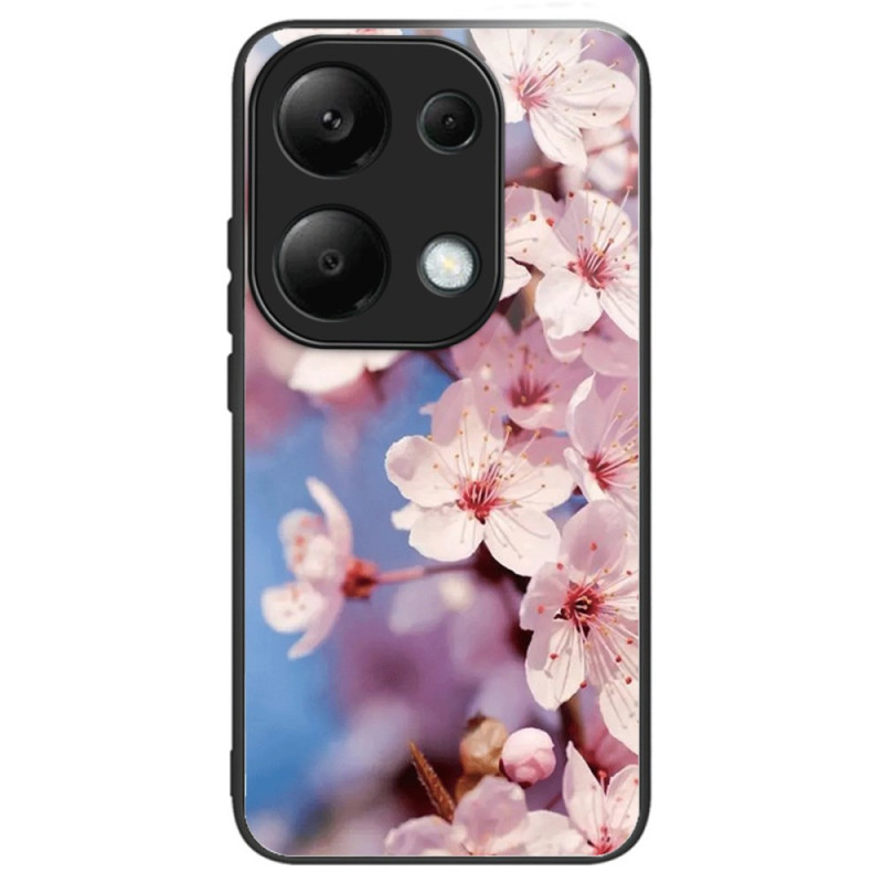 Coque Xiaomi Redmi Note 13 Pro 4G / Poco M6 Pro 4G Verre Trempé Fleurs de Pêcher