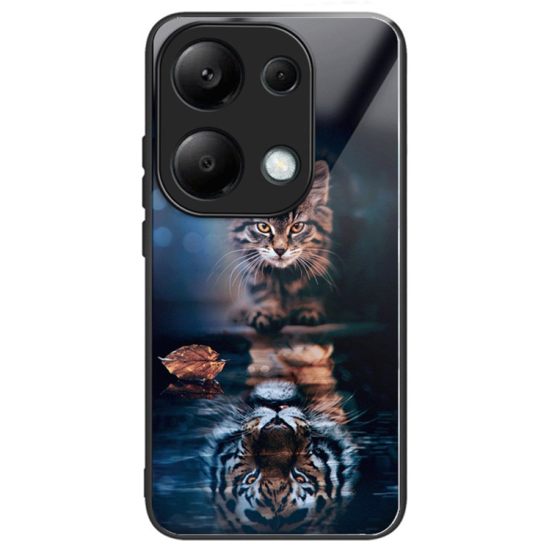 Coque Xiaomi Redmi Note 13 Pro 4G / Poco M6 Pro 4G Verre Trempé Chat et Tigre