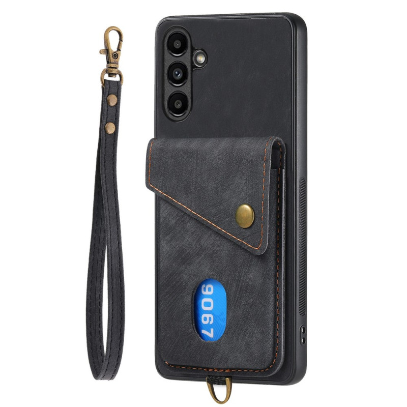 Coque Samsung Galaxy M15 5G Porte-Cartes et Lanière