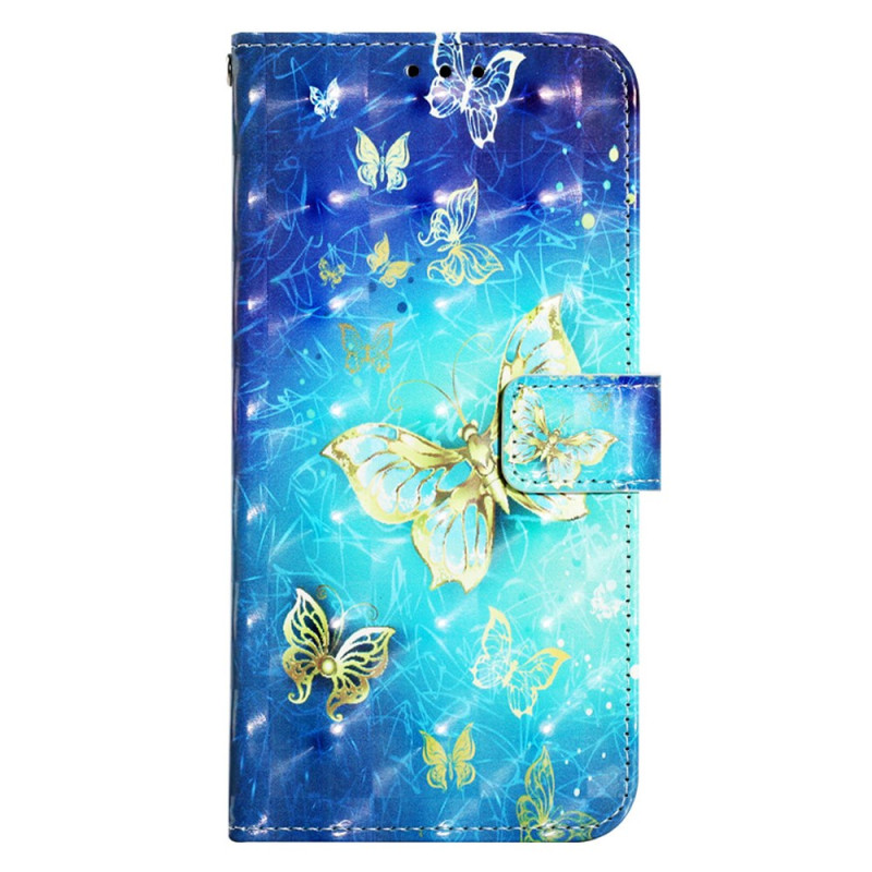 Housse Oppo A79 5G Papillons Dorés