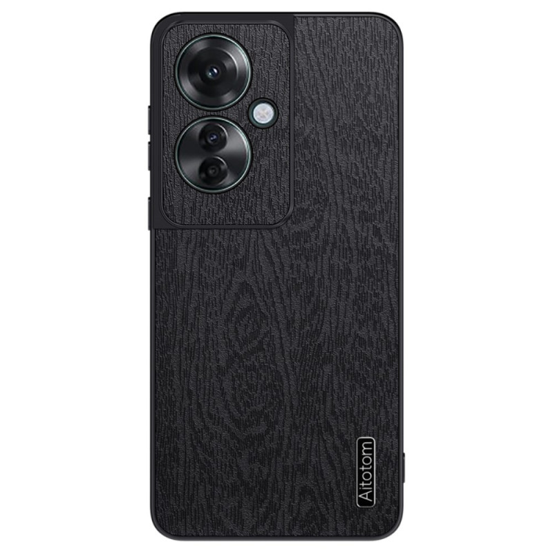 Coque Oppo Reno 11F 5G Simili Cuir Effet Bois