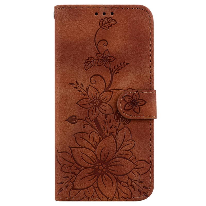 Housse Oppo Reno 11F 5G Fleurs de Lys à Lanière