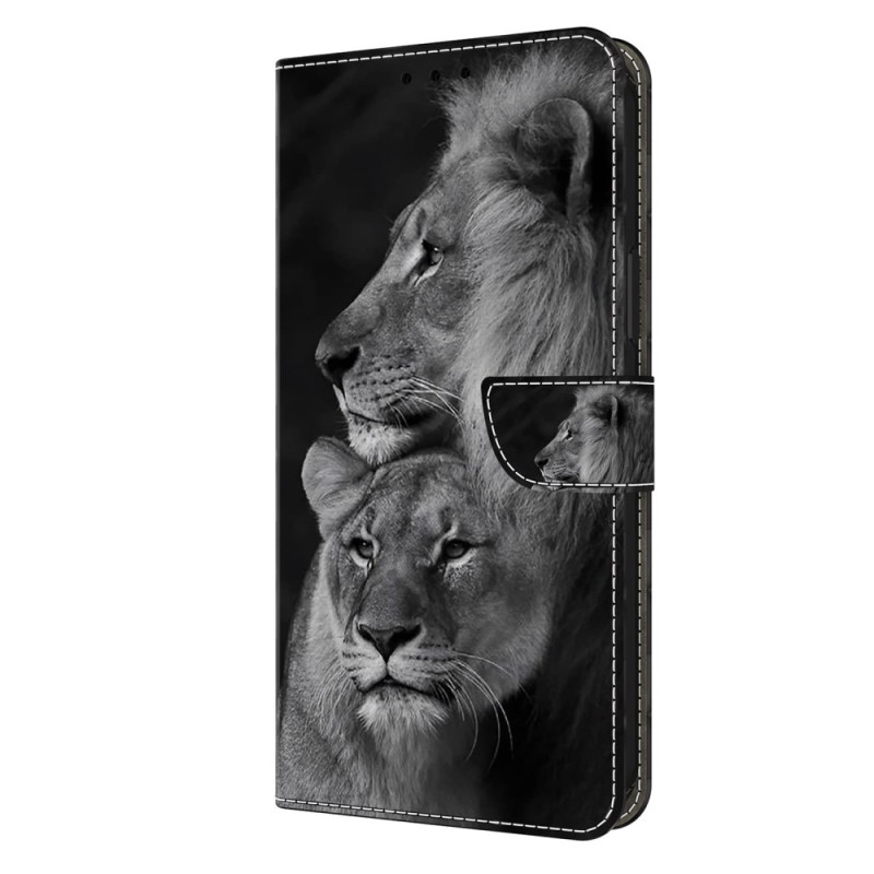 Housse Oppo A58 Couple de Lions