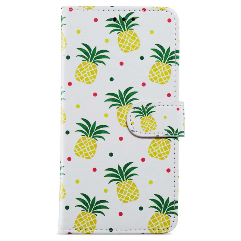 Housse Oppo A58 Ananas et Lanière