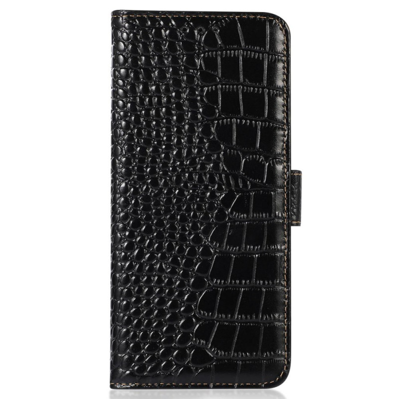 Housse Oppo A58 Texture Crocodile Protection RFID