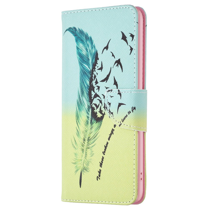 Housse Oppo A38 Plume et oiseaux