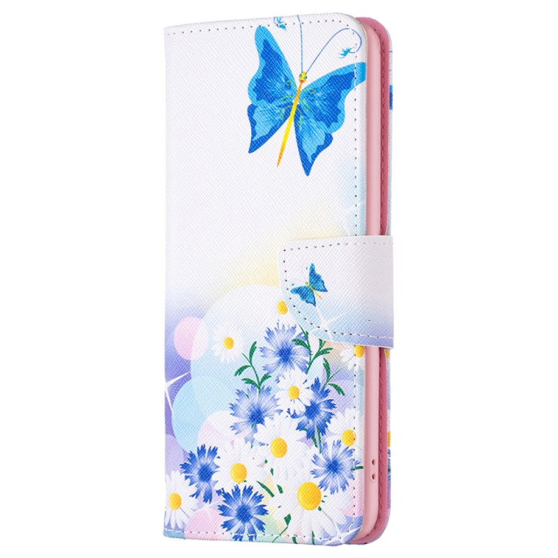 Housse Oppo A38 Papillon et Fleurs