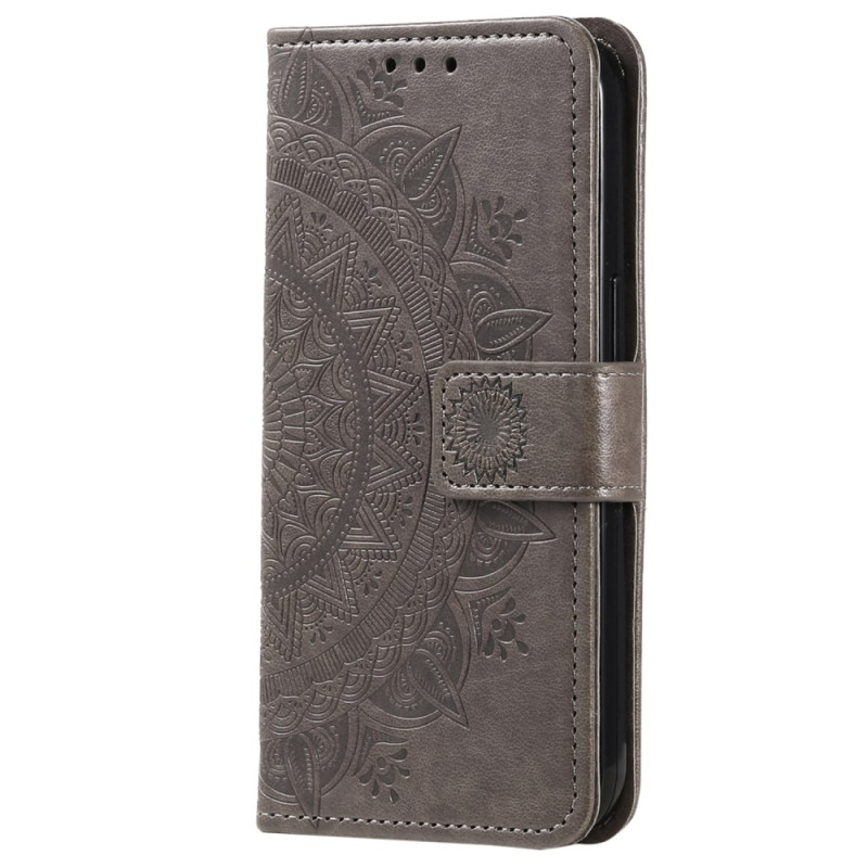 Housse Oppo A38 Fleur Mandala à Lanière