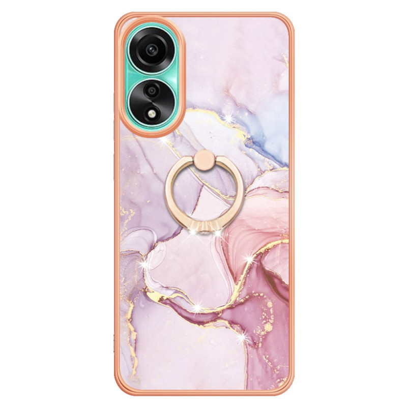 Coque Oppo A78 Anneau-Support Marbre