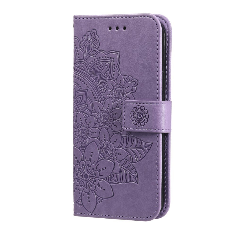 Housse Oppo A78 Motif Floral avec Lanière