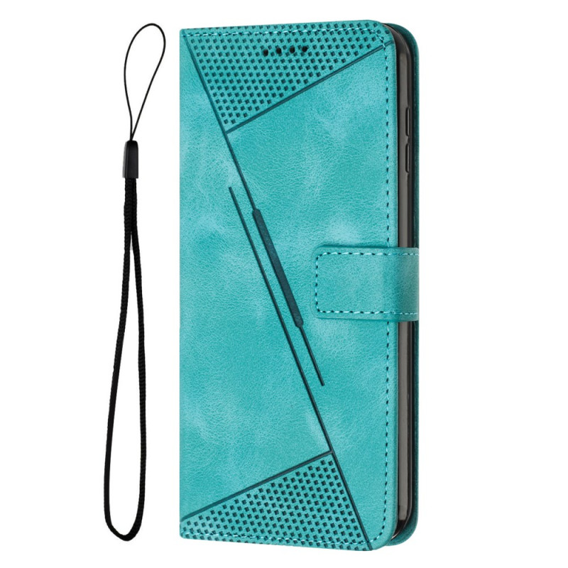 Housse Oppo A78 5G Triangles avec Lanière