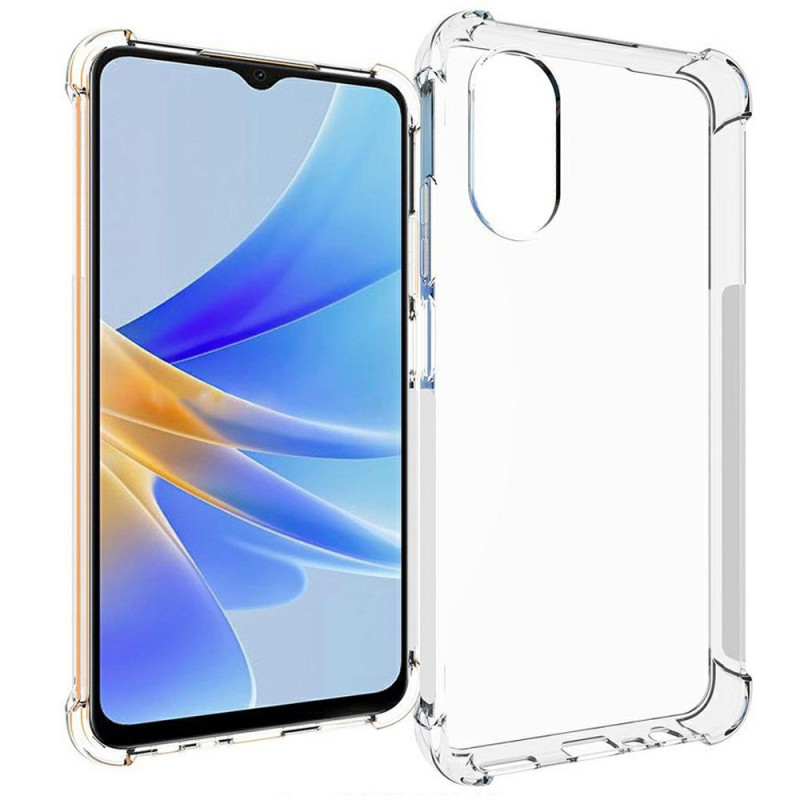 Coque Oppo A17 Transparente Coins Renforcés