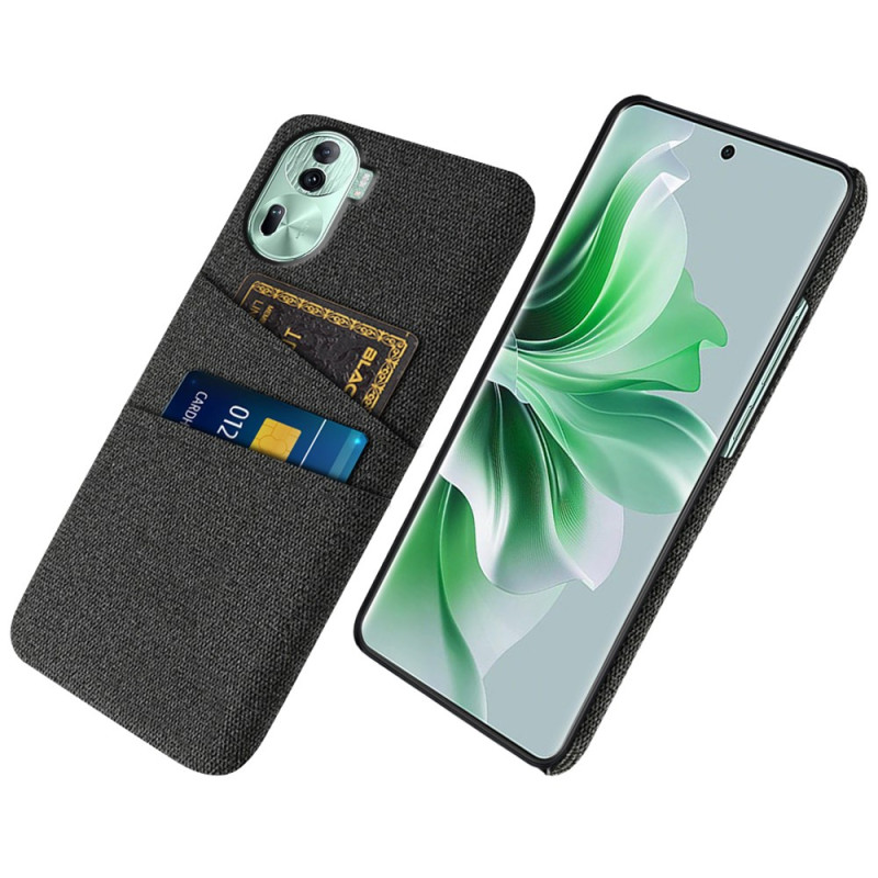 Coque Oppo Reno 11 Pro 5G Porte-Cartes Tissu