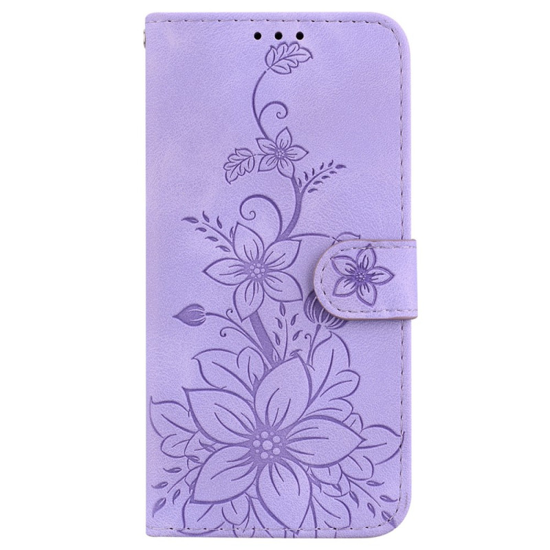 Housse Oppo Reno 11 5G Motif Floral à Lanière