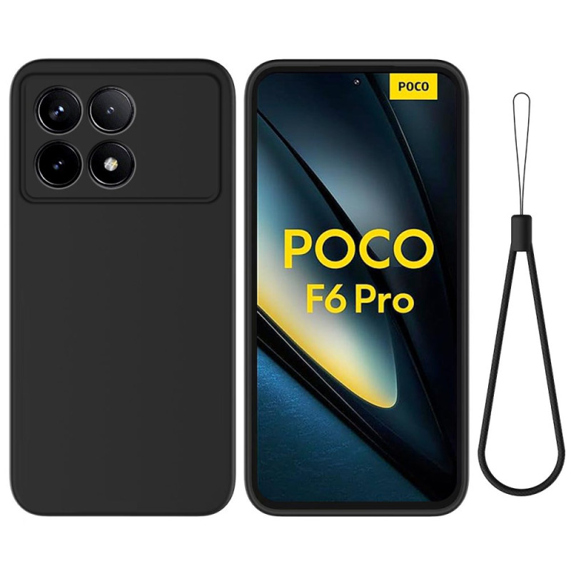 Coque Poco F6 Pro Silicone à lanière