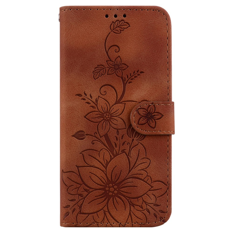 Housse Oppo A60 Motif Floral à Lanière