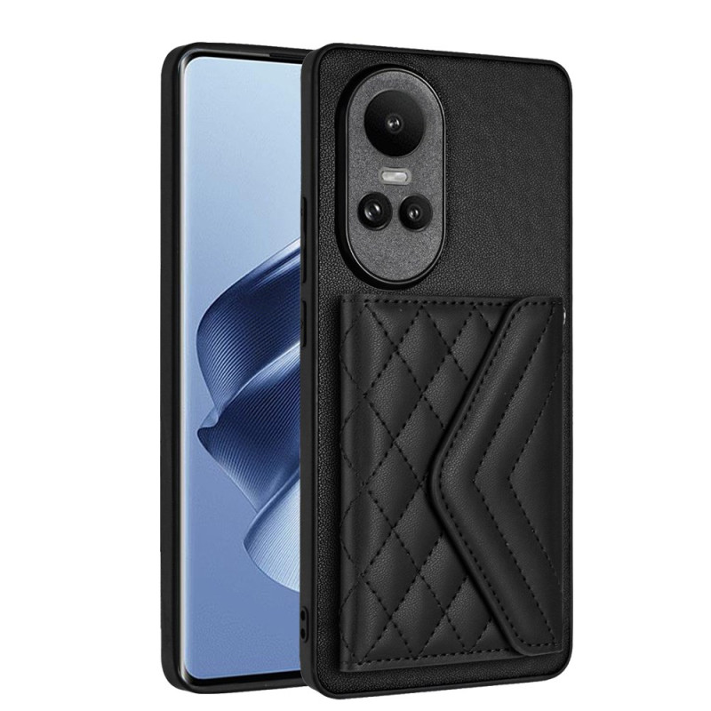 Coque Oppo Reno 10 / 10 Pro Matelassée Porte-Cartes Blocage RFID