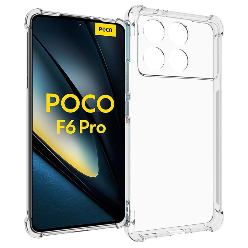 Coque Poco F6 Pro Transparente Coins Renforcés