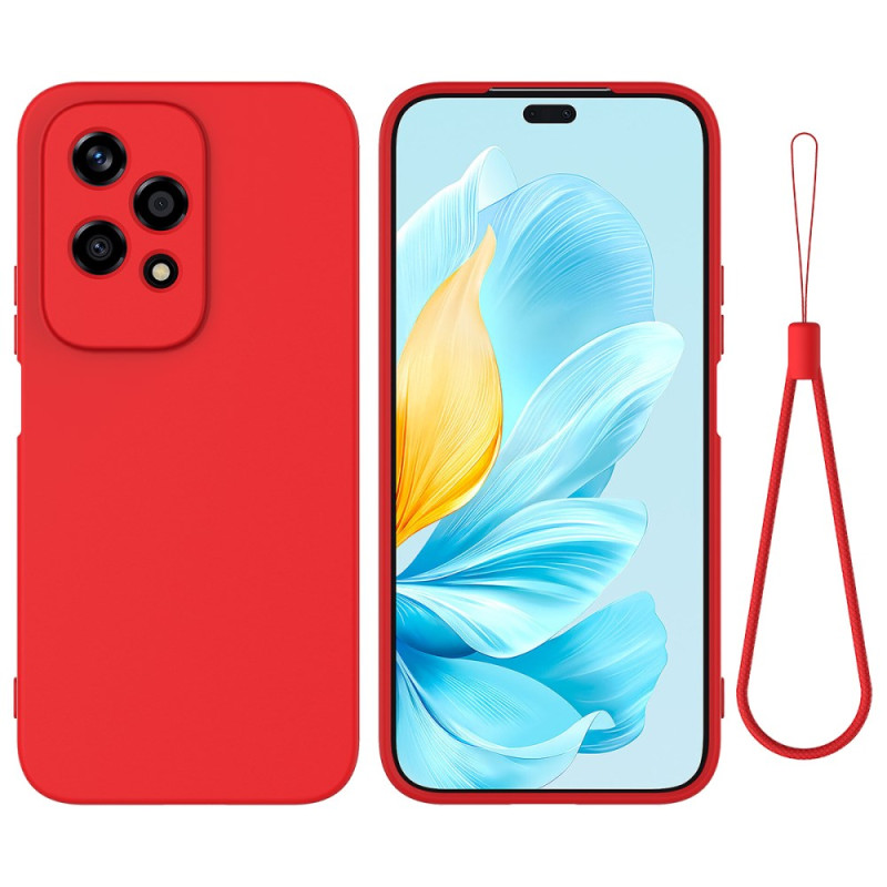 Coque Honor 200 Lite Silicone Liquide à Lanière