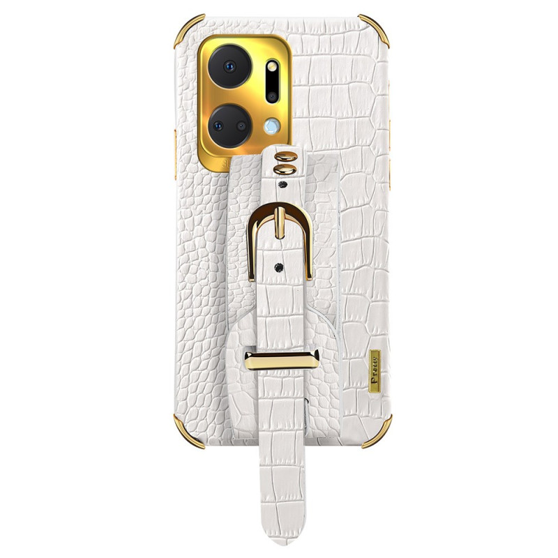 Coque Honor X7a Sangle Texture Crocodile