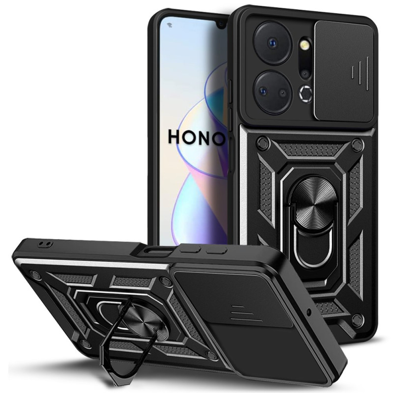 Coque Honor X7a Anneau-Support et Protecteur Objectif Coulissant