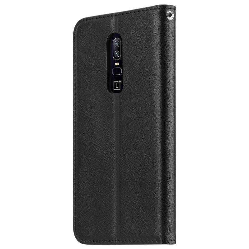 Flip Cover OnePlus 6 Simili Cuir Porte-Cartes