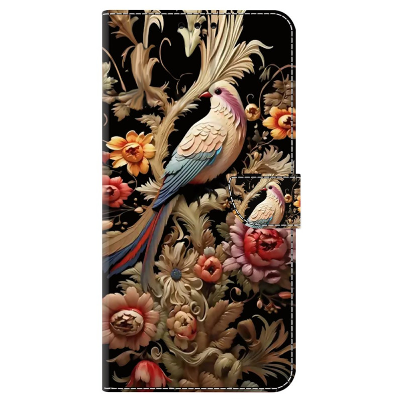 Housse Honor Magic 6 Lite / X9b Fleur et Oiseau Vintage